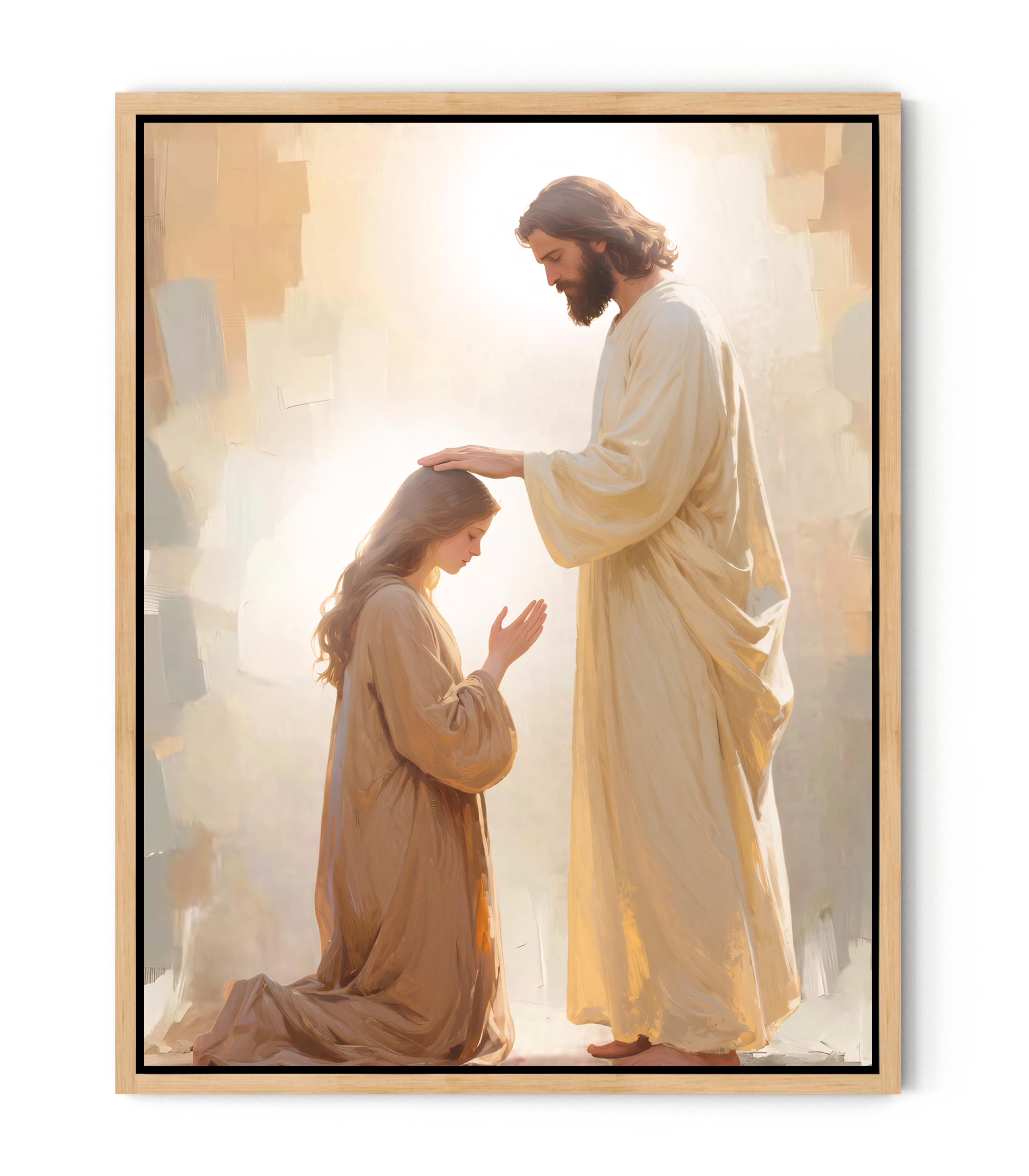 Jesus Heals the Blind – A Miracle of Faith and Light | Jesus Canvas