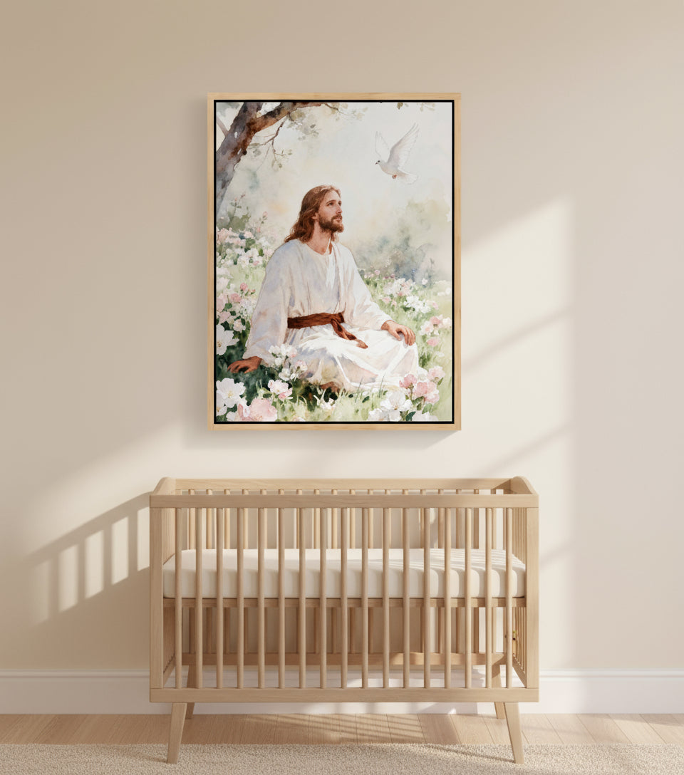 The Spirit Descends – Jesus and the Dove of Peace | FaithfulPrints