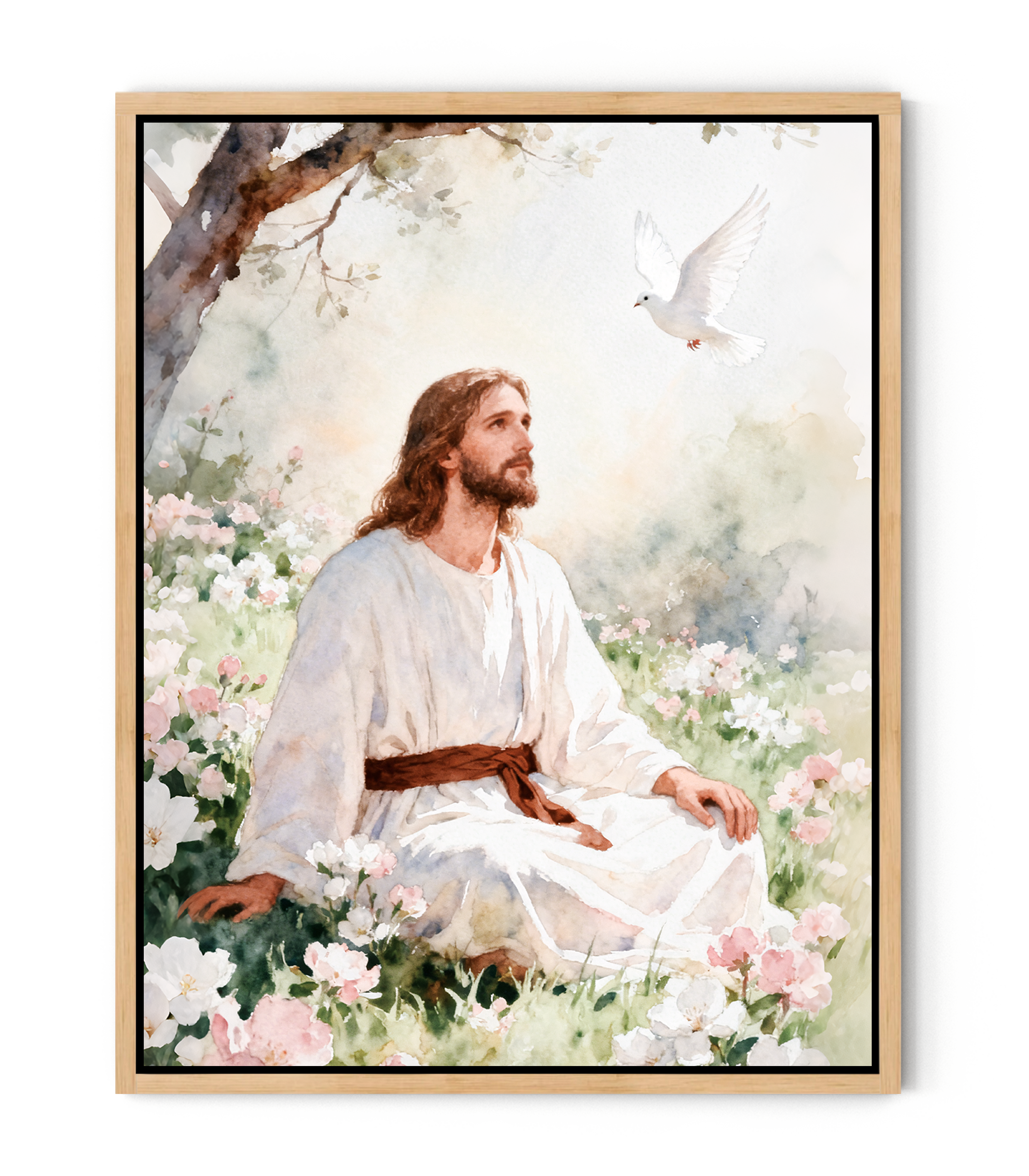 The Spirit Descends – Jesus and the Dove of Peace | FaithfulPrints