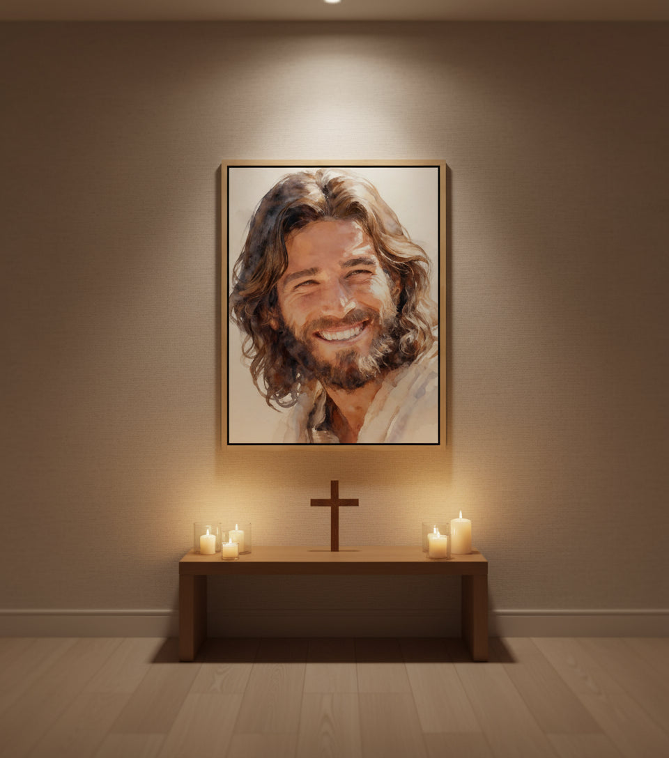 The Joy of Jesus – His Radiant Smile of Light and Grace | FaithfulPrints