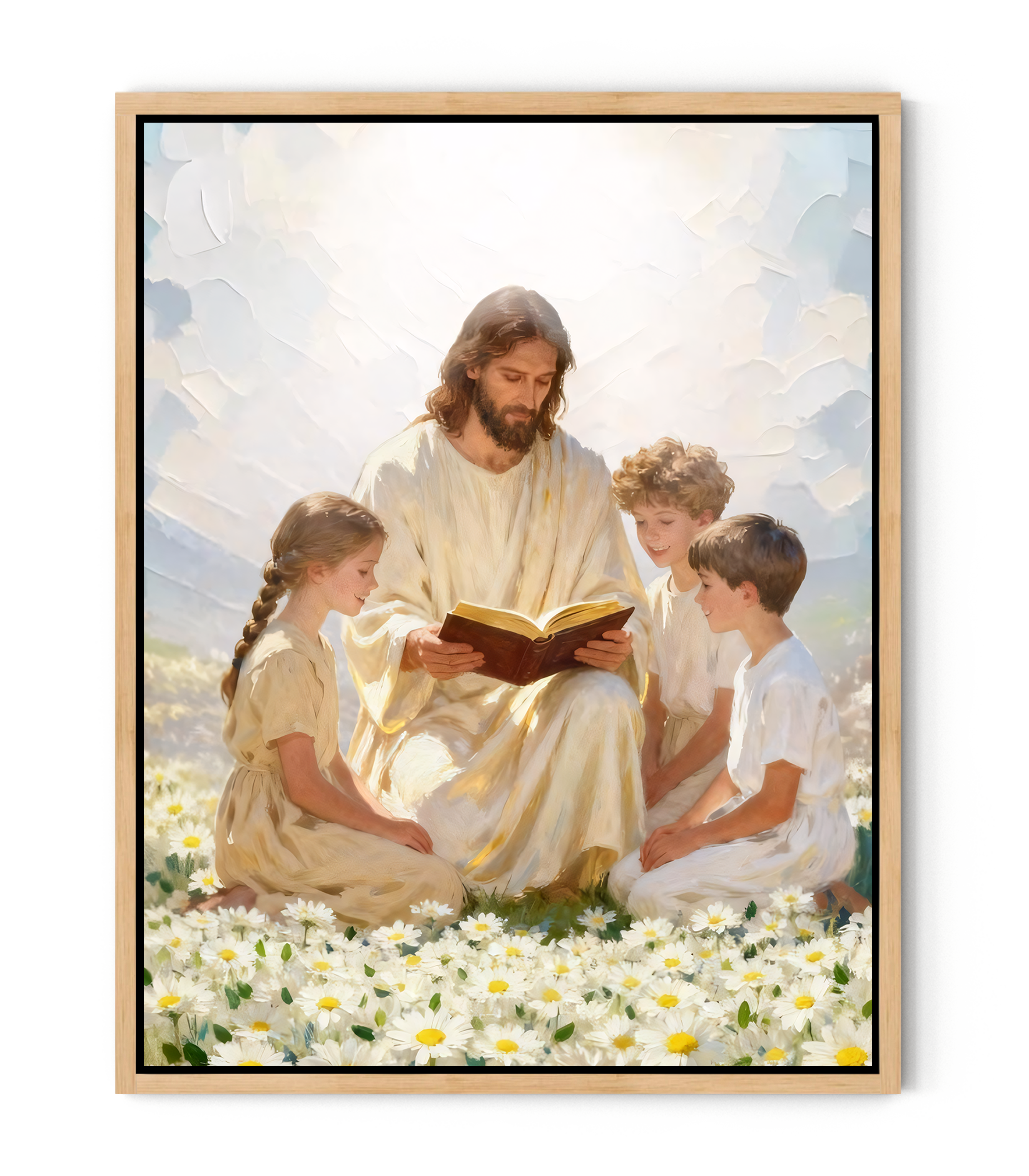 Jesus Teaching the Children – A Painting of Love and Grace | FaithfulPrints