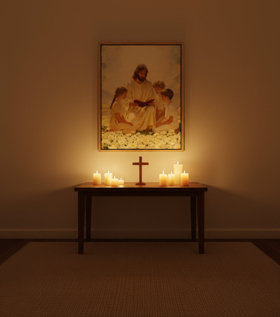 Jesus Teaching the Children – A Painting of Love and Grace | FaithfulPrints