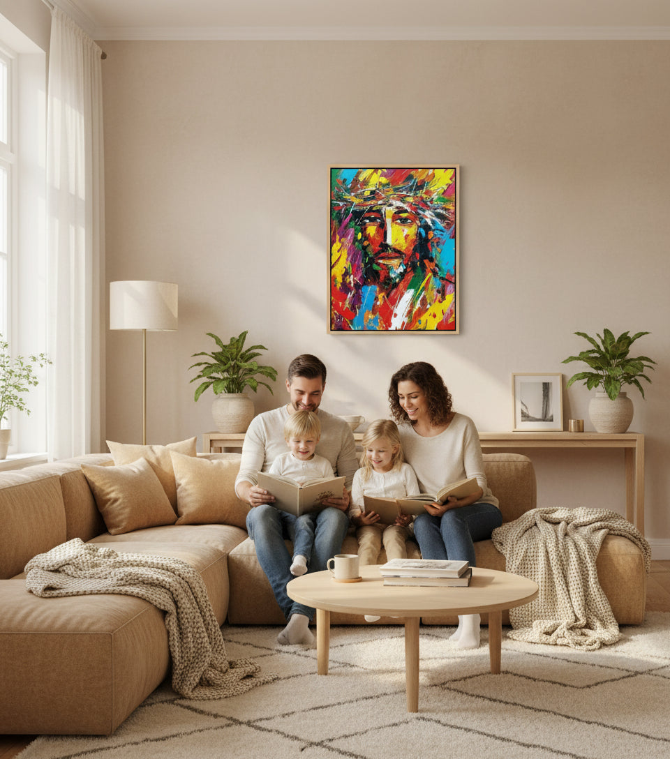 The Face of Redemption – faithfulrints Christian Oil Painting