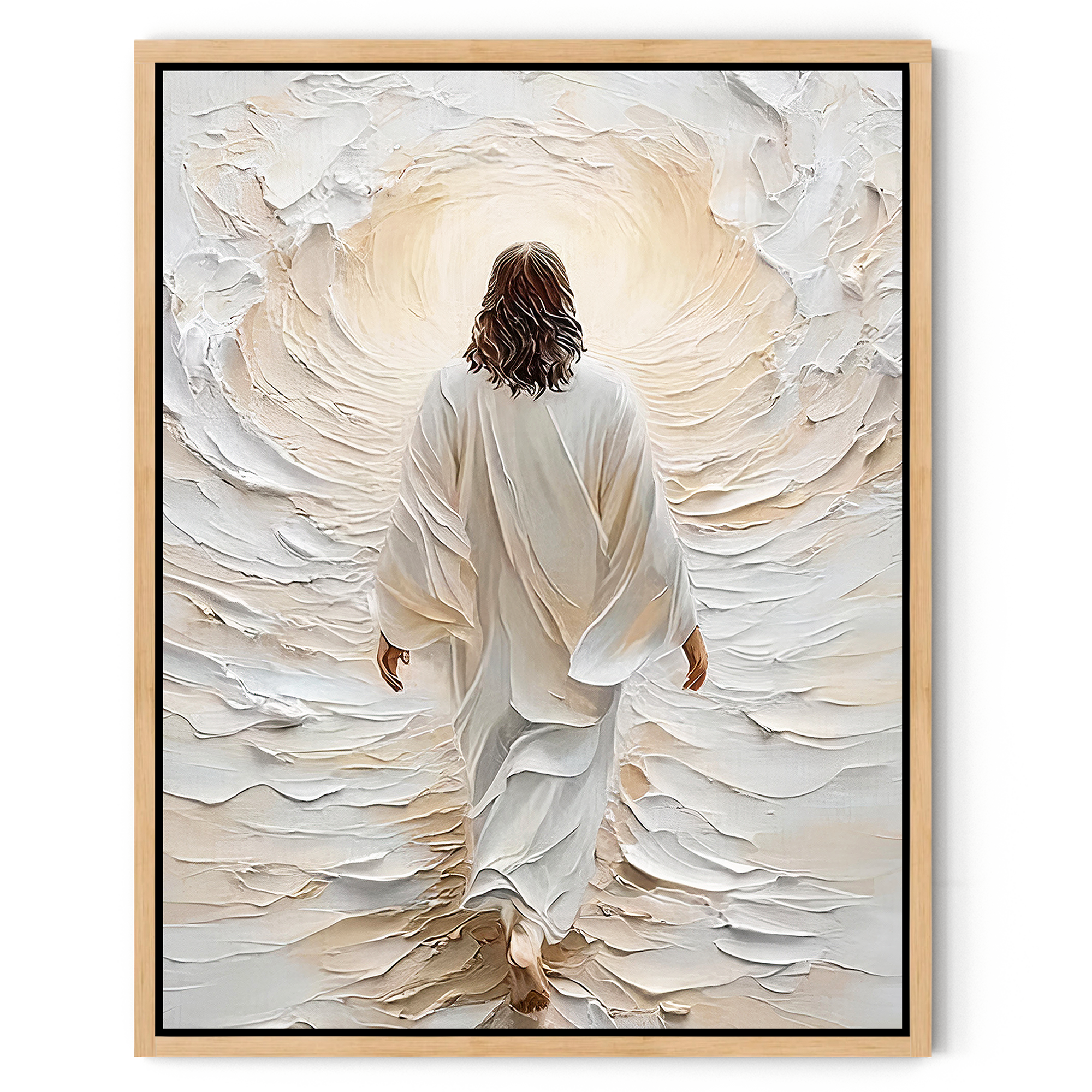 Jesus Canvas - Jesus Walk on the sea Christian Wall Art | Faith Canvas
