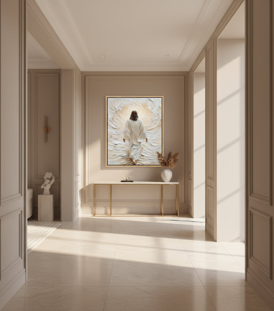 Jesus Canvas - Jesus Walk on the sea Christian Wall Art | Faith Canvas