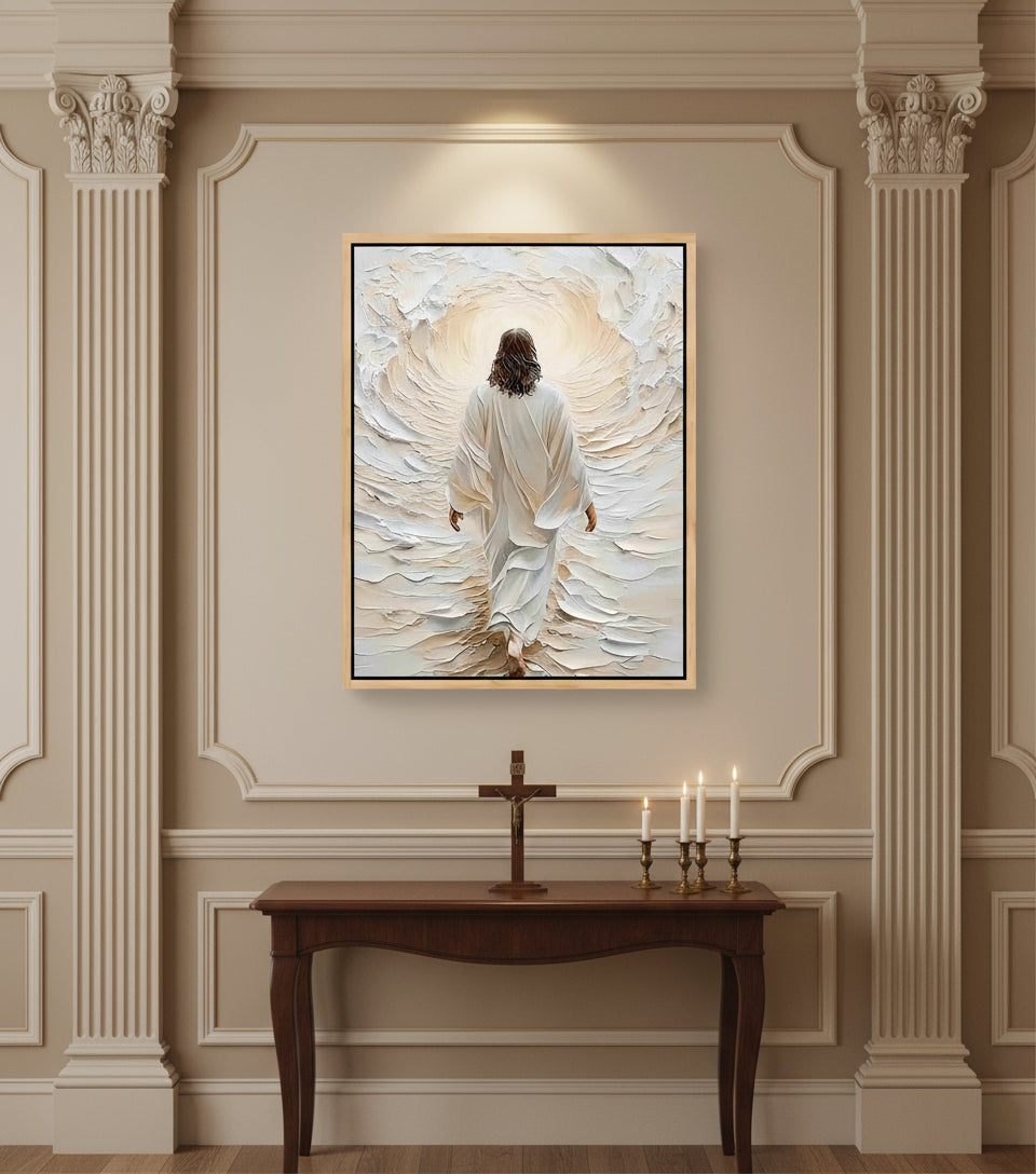 Jesus Canvas - Jesus Walk on the sea Christian Wall Art | Faith Canvas