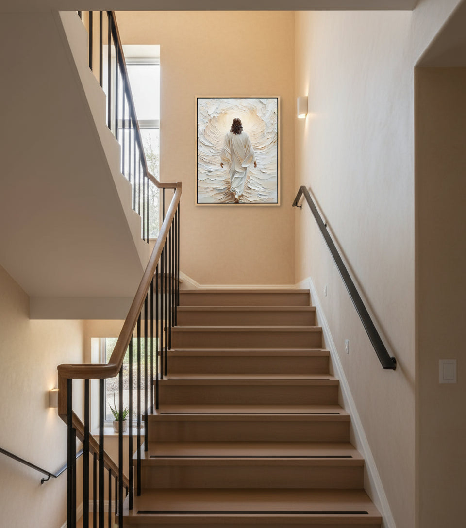 Jesus Canvas - Jesus Walk on the sea Christian Wall Art | Faith Canvas