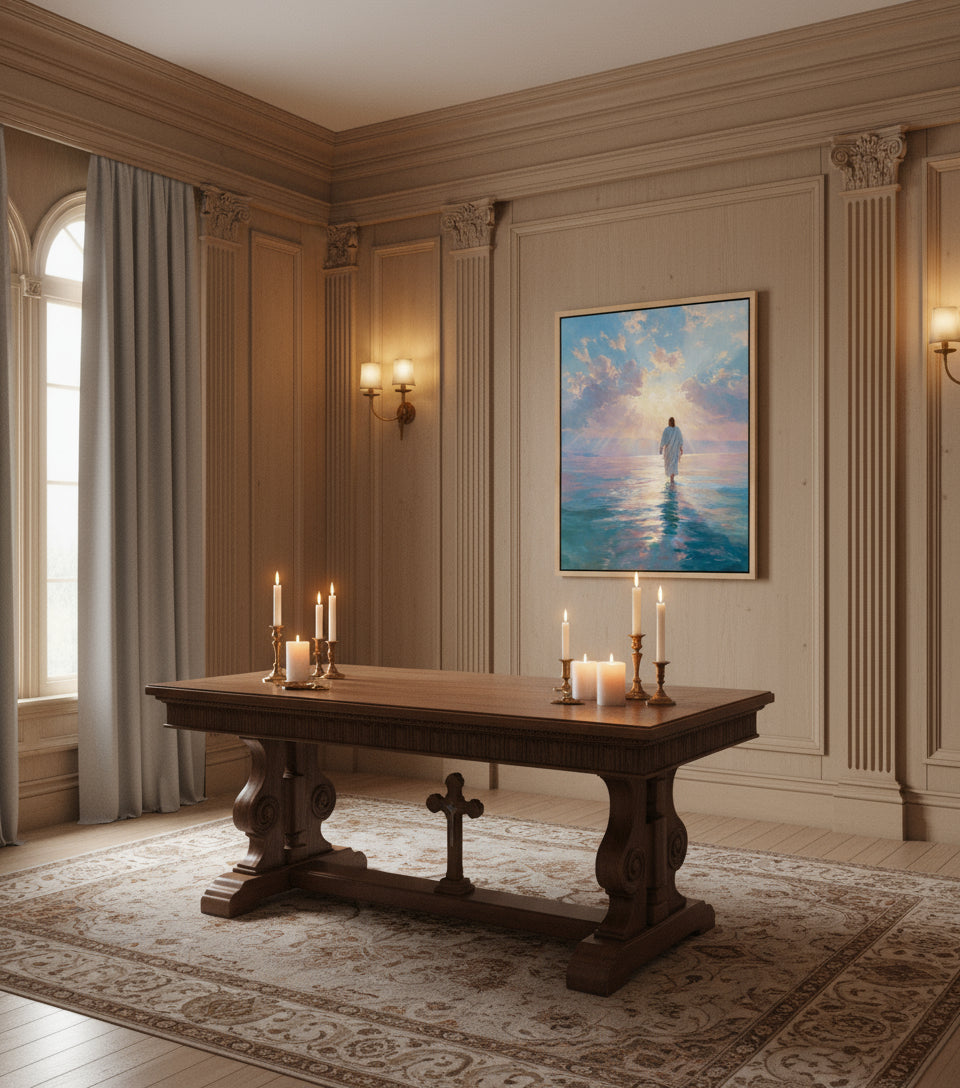 Jesus Canvas - Jesus Walk on the Water Christian Wall Art | Faith Canvas