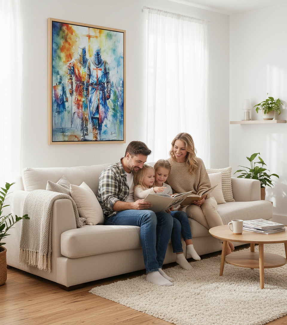 Knights of Faith – Christian Warrior Art Canvas