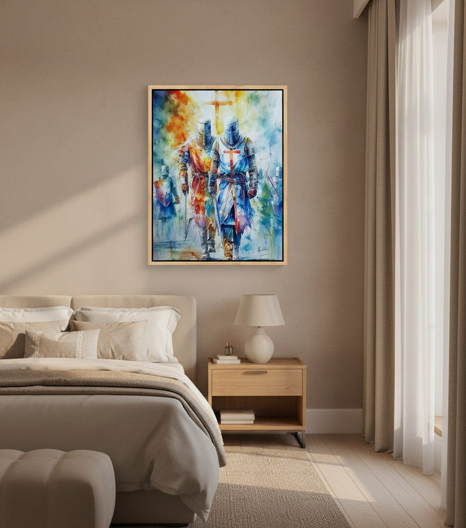 Knights of Faith – Christian Warrior Art Canvas