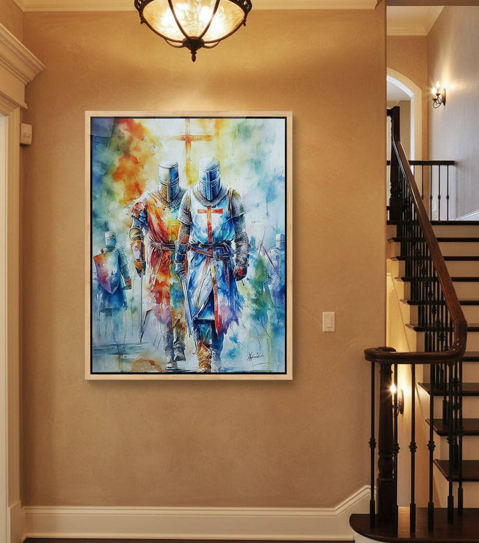 Knights of Faith – Christian Warrior Art Canvas