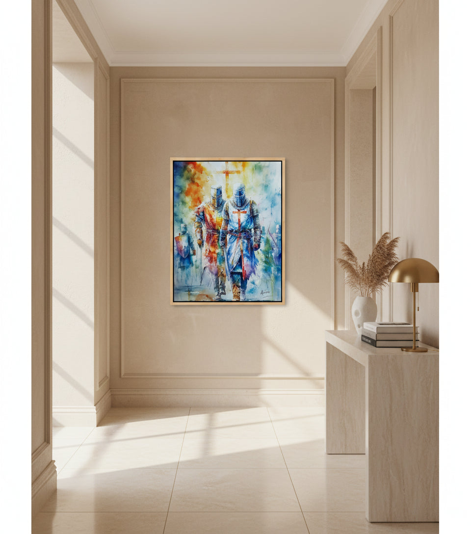 Knights of Faith – Christian Warrior Art Canvas