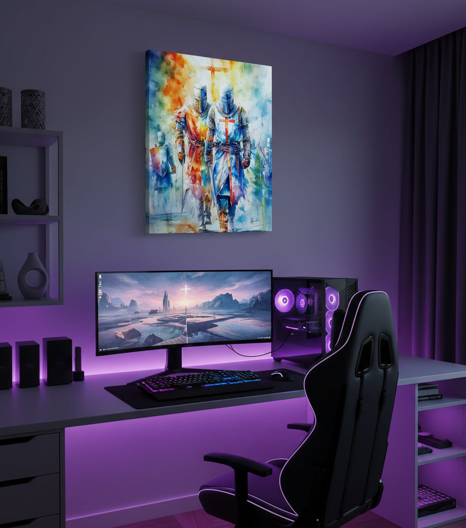 Knights of Faith – Christian Warrior Art Canvas