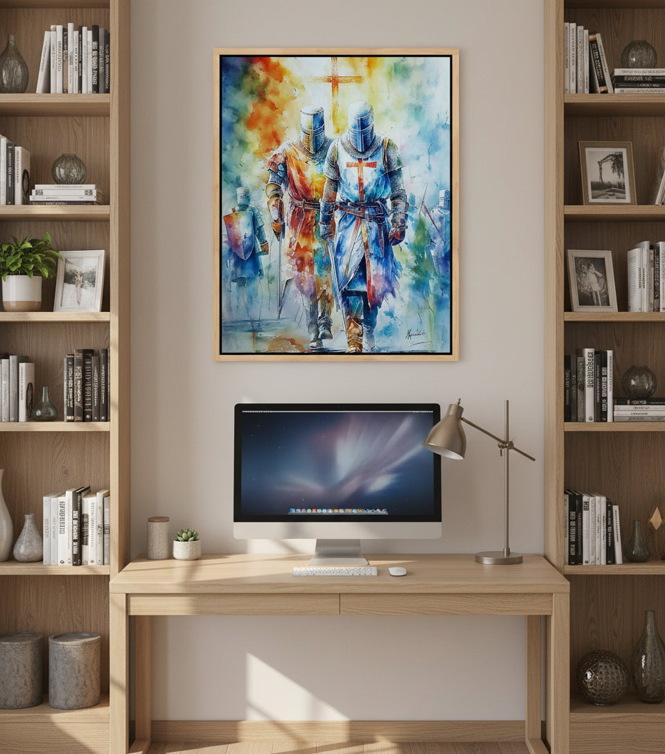 Knights of Faith – Christian Warrior Art Canvas