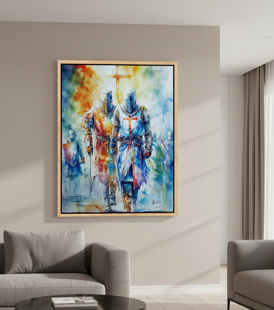 Knights of Faith – Christian Warrior Art Canvas