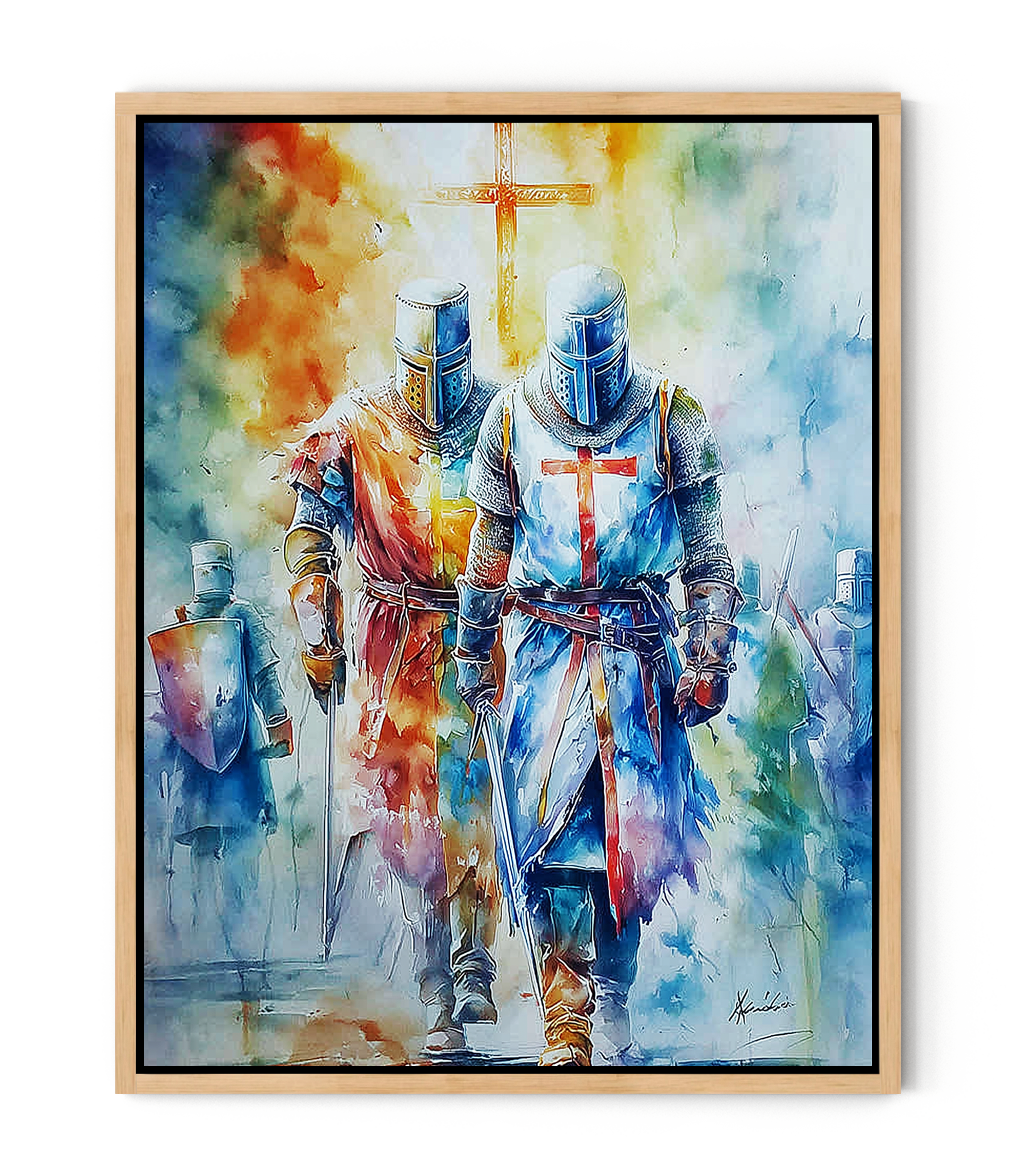 Knights of Faith – Christian Warrior Art Canvas