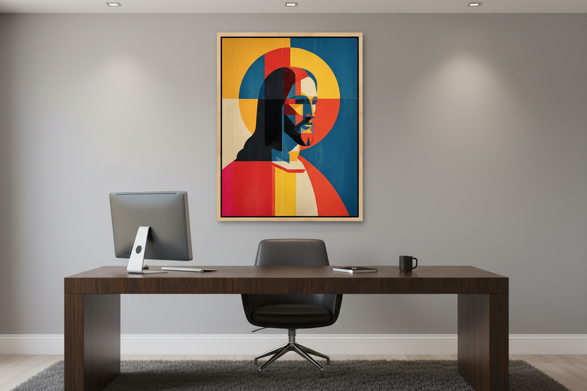 Sacred Geometry – Modern Jesus Christ Wall Art