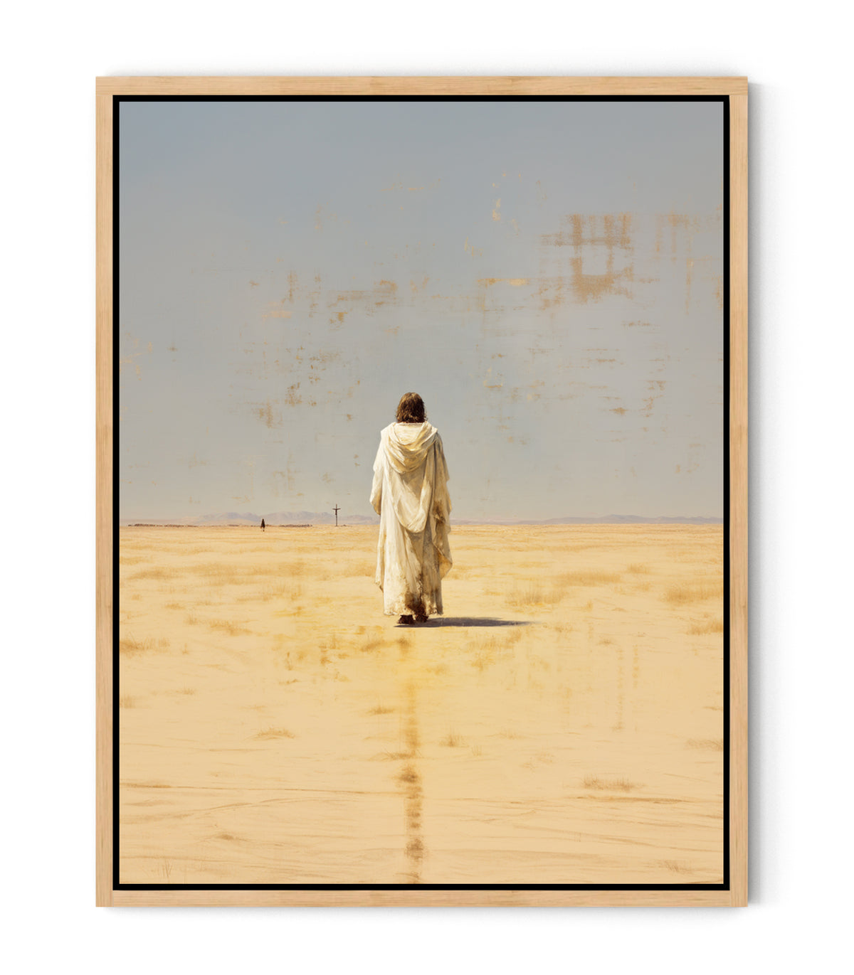 Follow Him – Jesus Walking in the Desert Wall Art