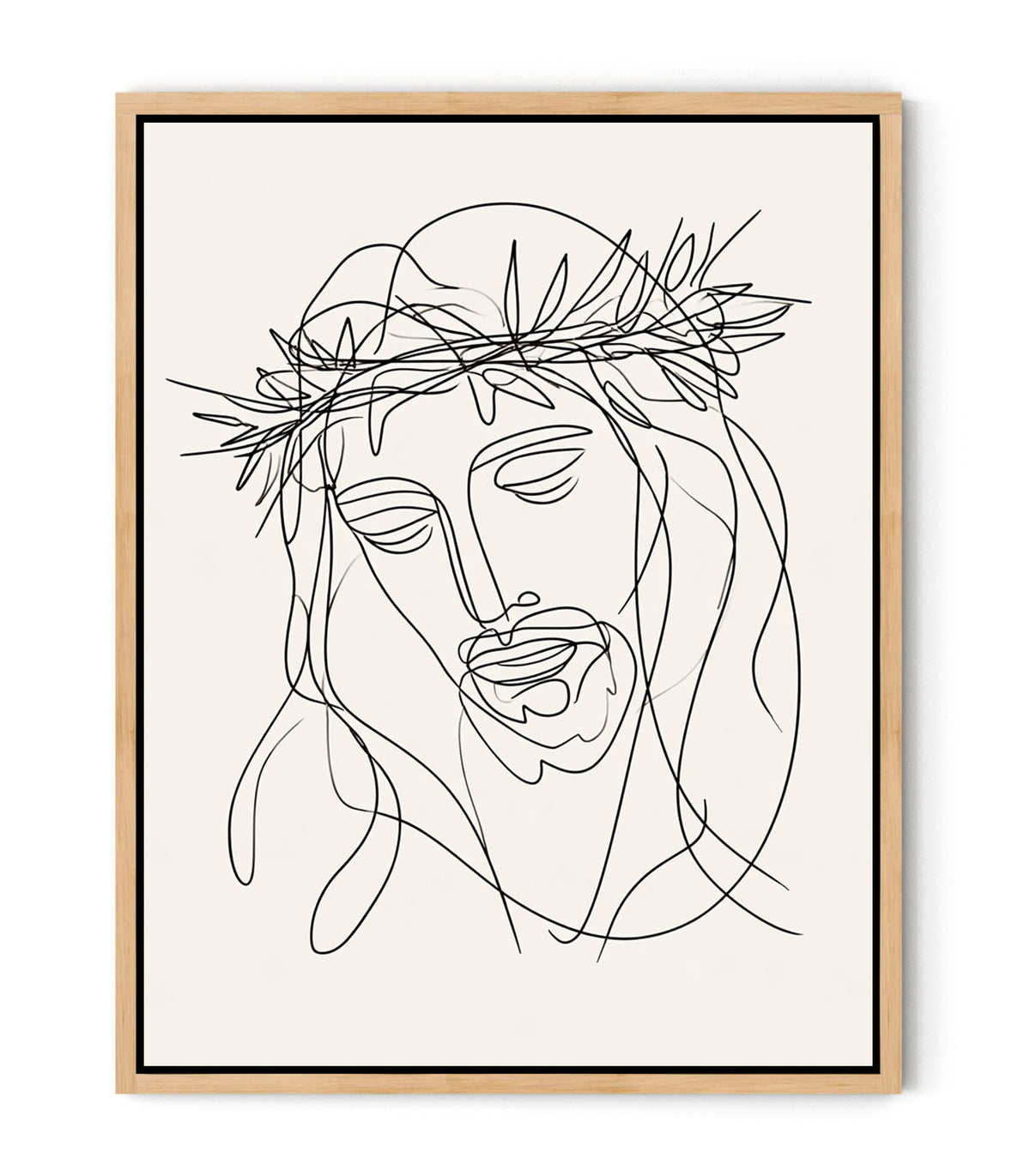 Crown of Thorns – Minimalist Jesus Line Art
