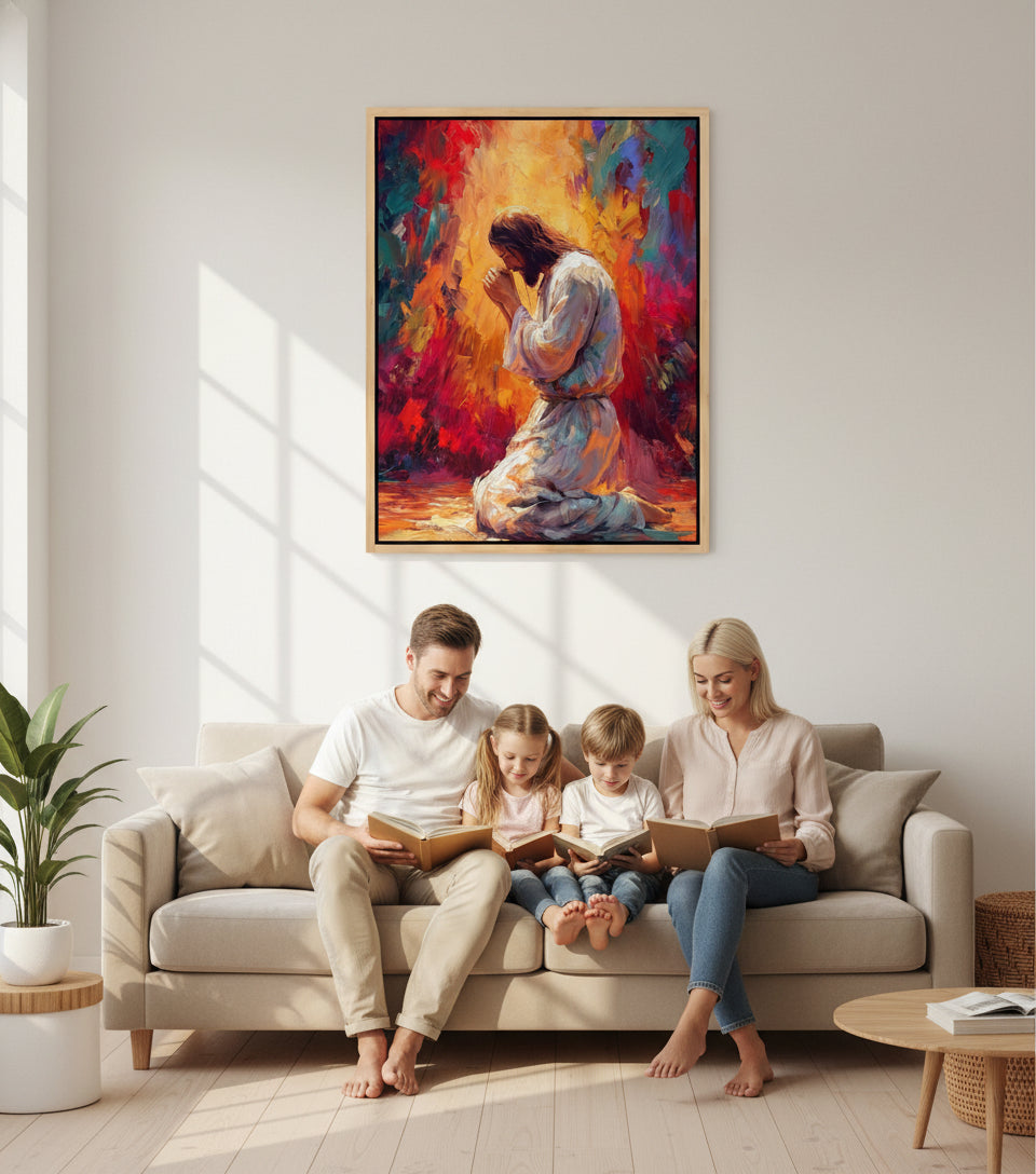 Bathed in Heavenly Light ｜ Colorful Abstract Christian Art