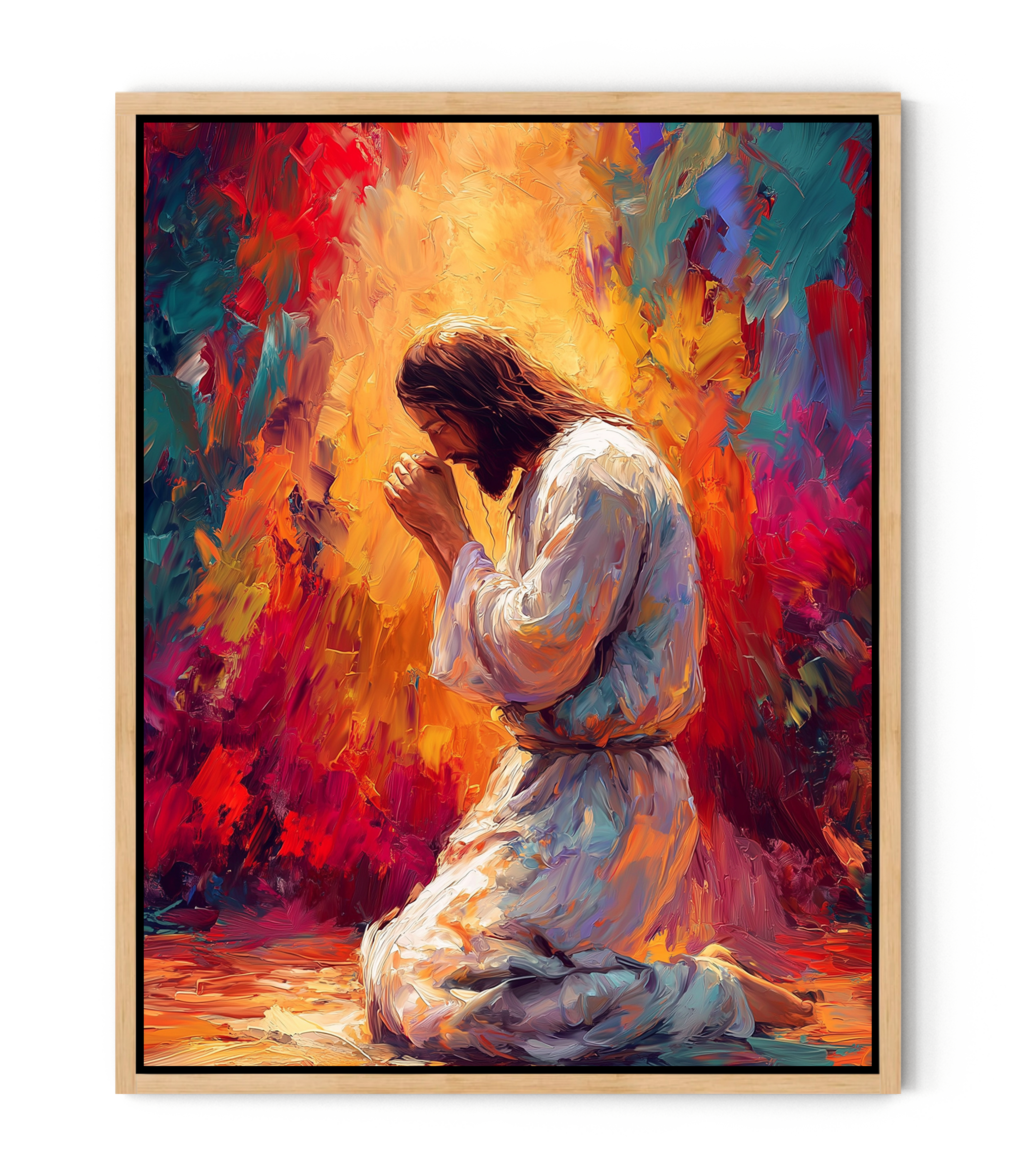 Bathed in Heavenly Light ｜ Colorful Abstract Christian Art