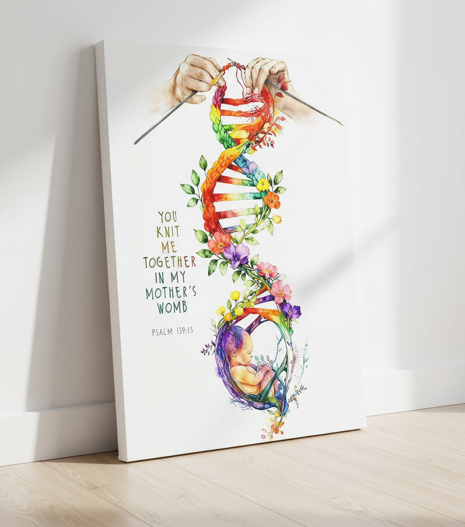 Divine Creation – God’s Hands Weaving Life in the Womb | FaithfulPrints