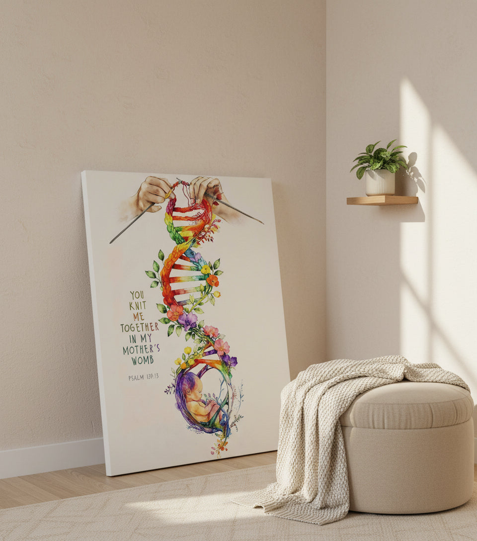 Divine Creation – God’s Hands Weaving Life in the Womb | FaithfulPrints