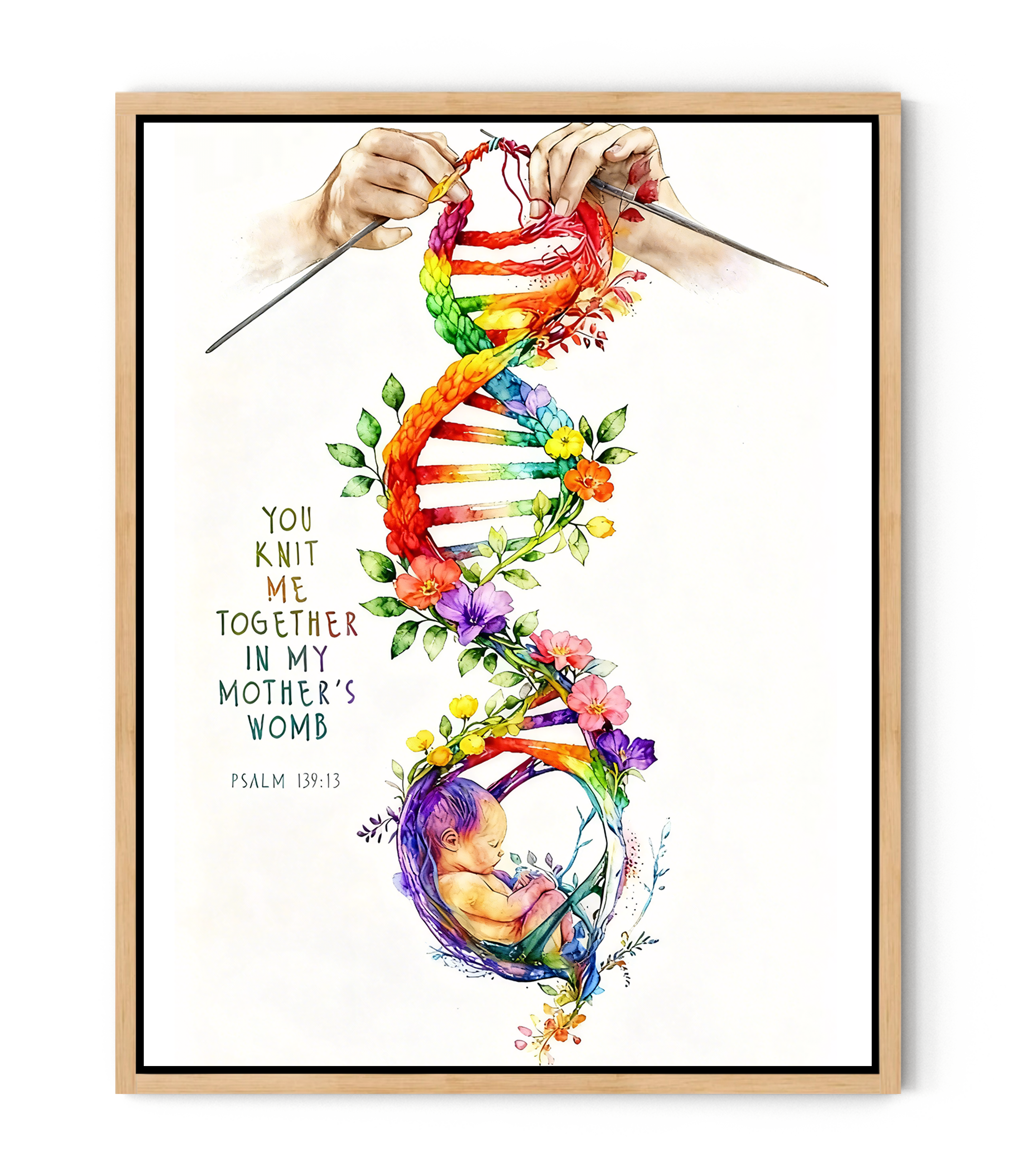 Divine Creation – God’s Hands Weaving Life in the Womb | FaithfulPrints