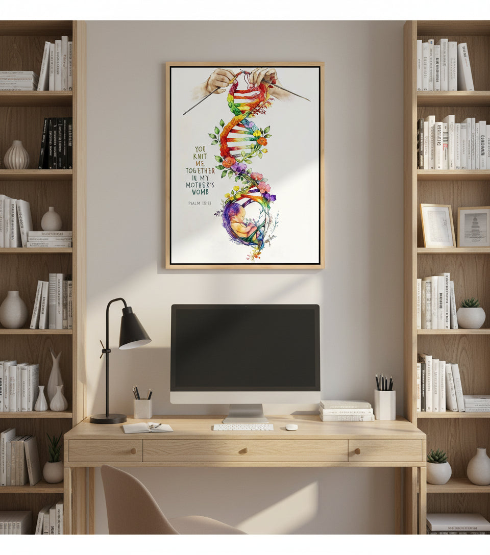 Divine Creation – God’s Hands Weaving Life in the Womb | FaithfulPrints