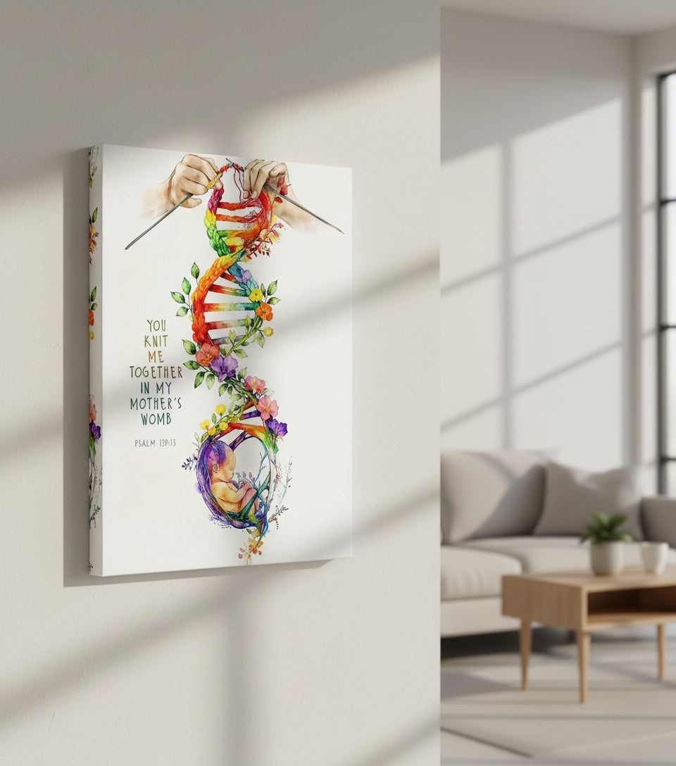 Divine Creation – God’s Hands Weaving Life in the Womb | FaithfulPrints