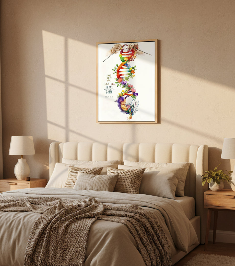 Divine Creation – God’s Hands Weaving Life in the Womb | FaithfulPrints