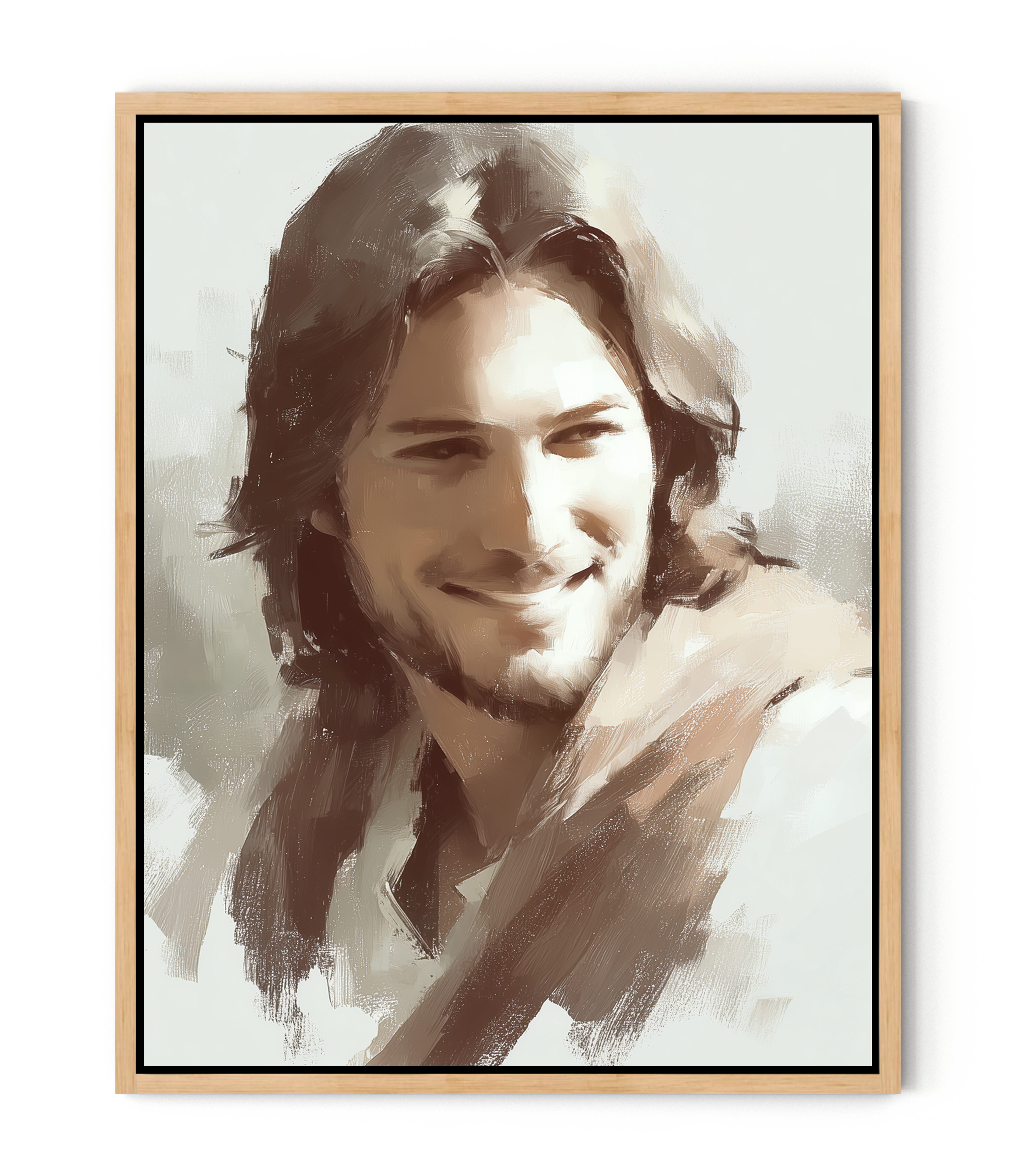 The Smile Beyond Jesus canvas – Faithfulprints oil painting