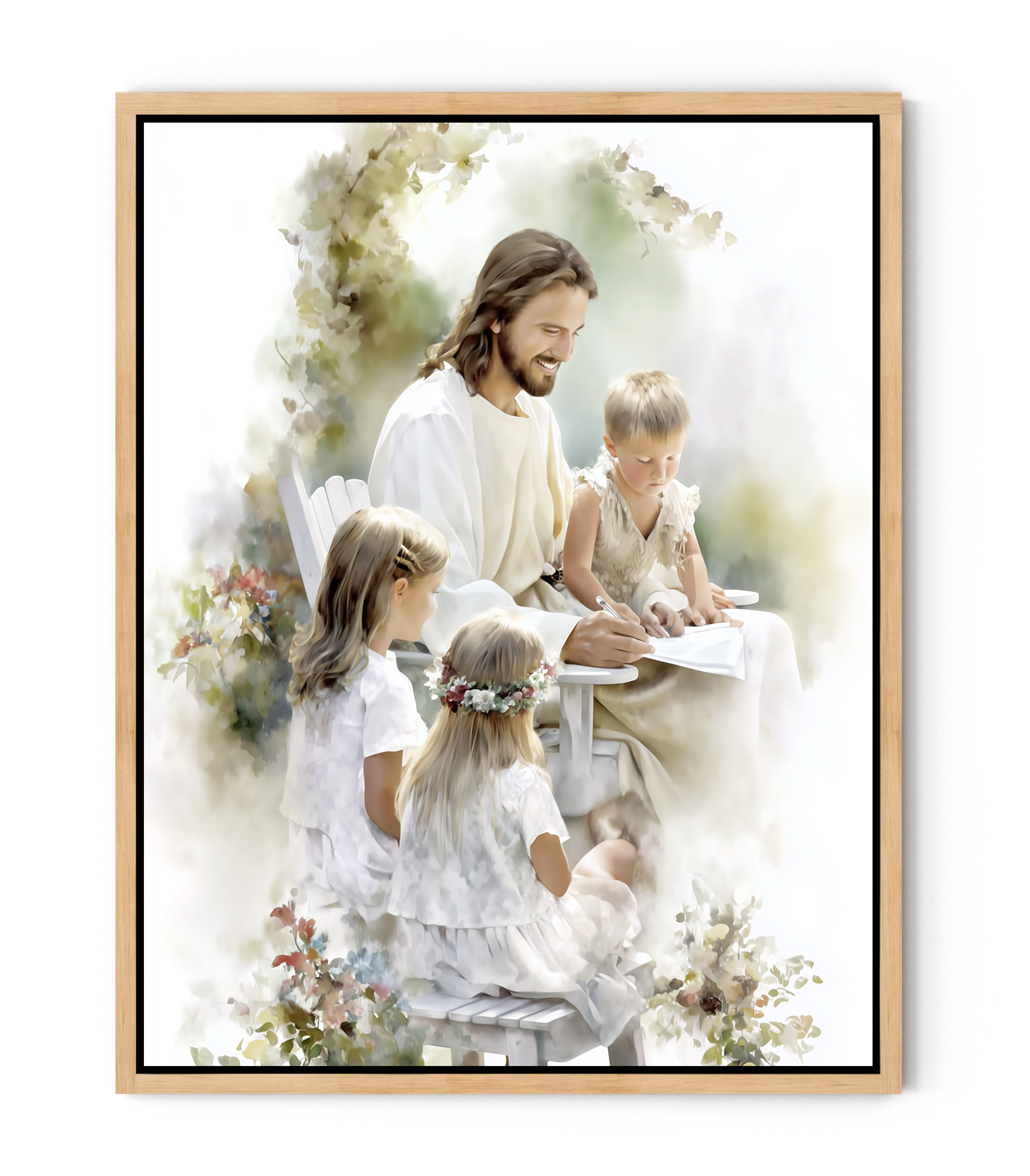 In the Garden of Grace ｜Watercolor Garden Scene