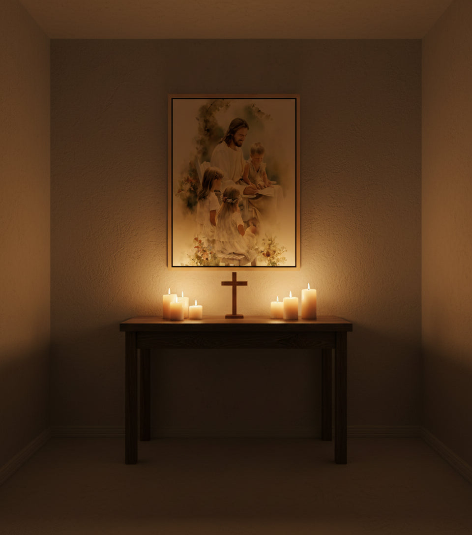 In the Garden of Grace ｜Watercolor Garden Scene