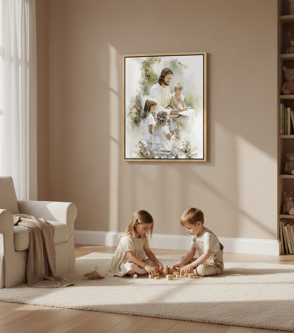 In the Garden of Grace ｜Watercolor Garden Scene