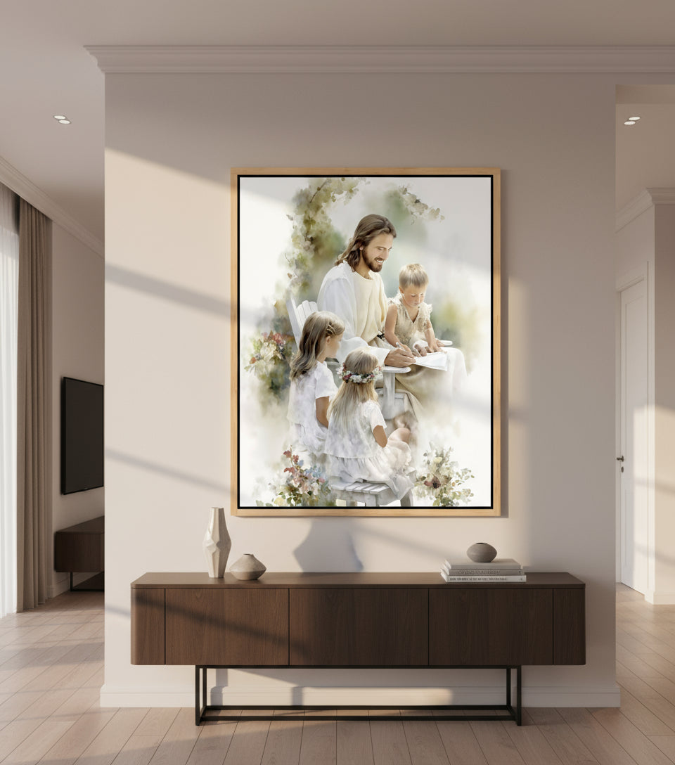 In the Garden of Grace ｜Watercolor Garden Scene