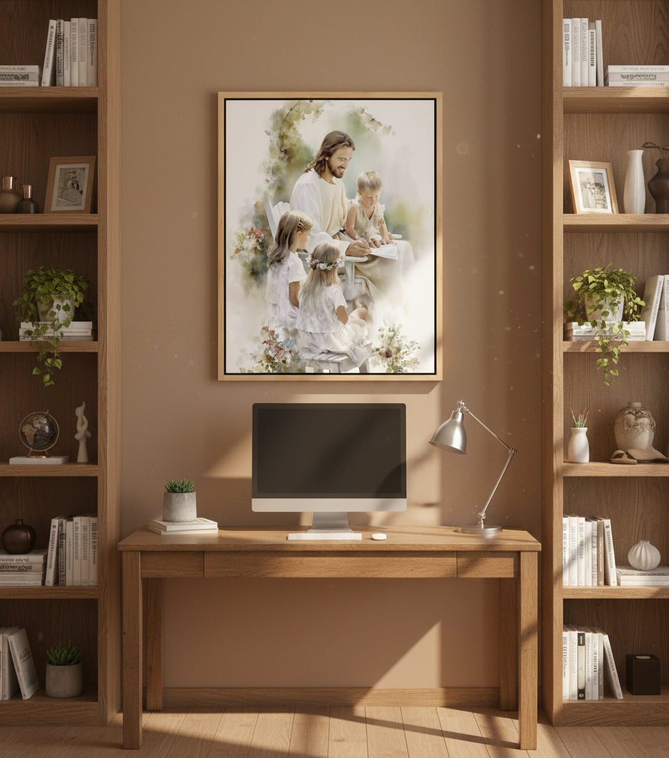 In the Garden of Grace ｜Watercolor Garden Scene