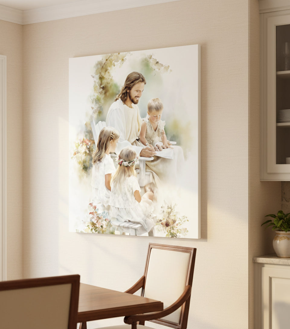 In the Garden of Grace ｜Watercolor Garden Scene