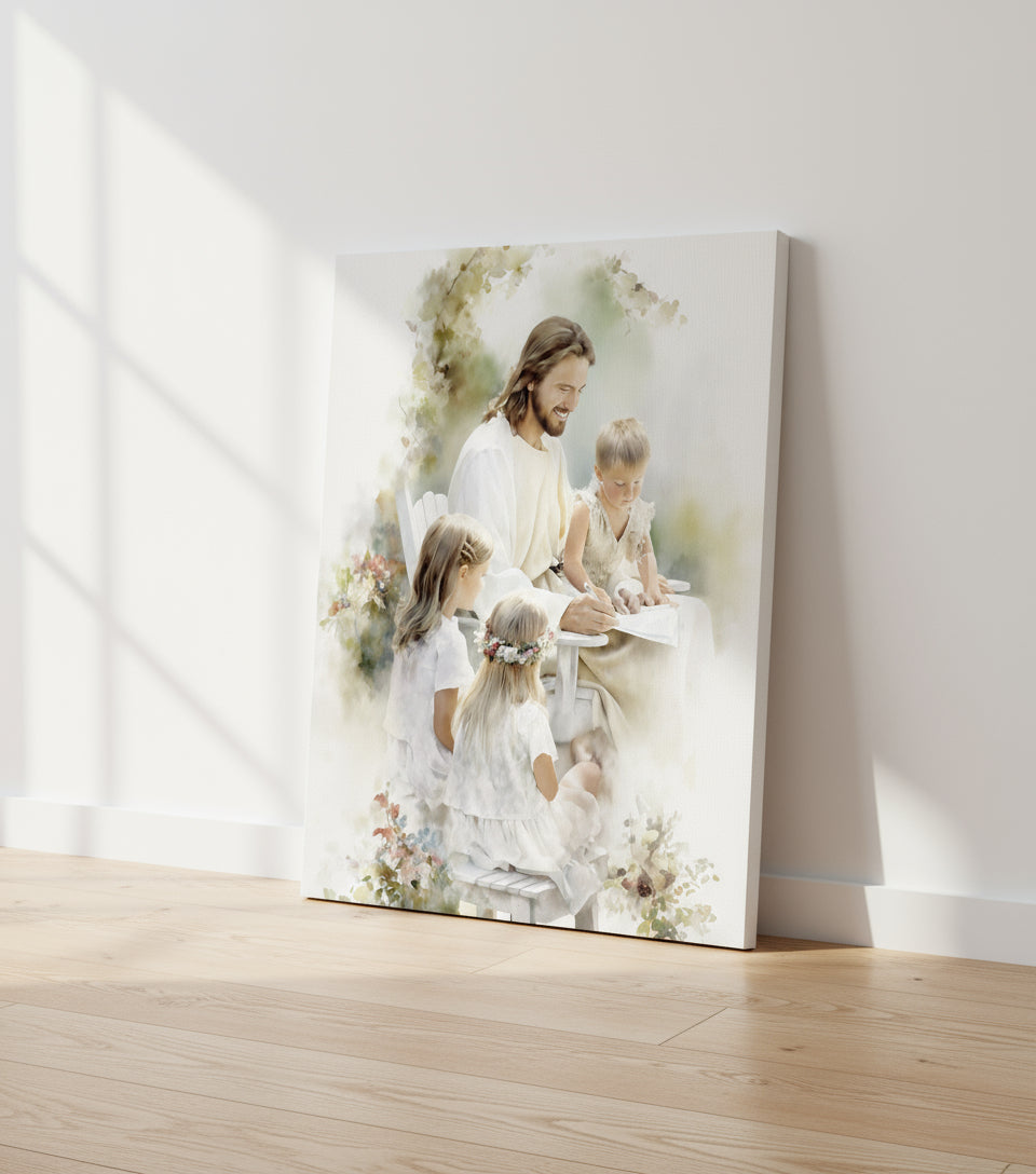 In the Garden of Grace ｜Watercolor Garden Scene