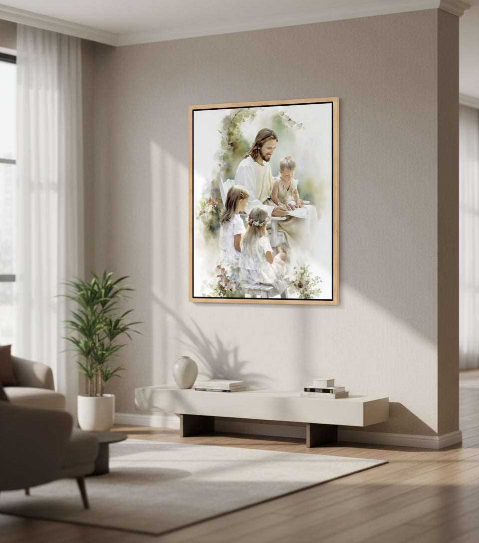 In the Garden of Grace ｜Watercolor Garden Scene