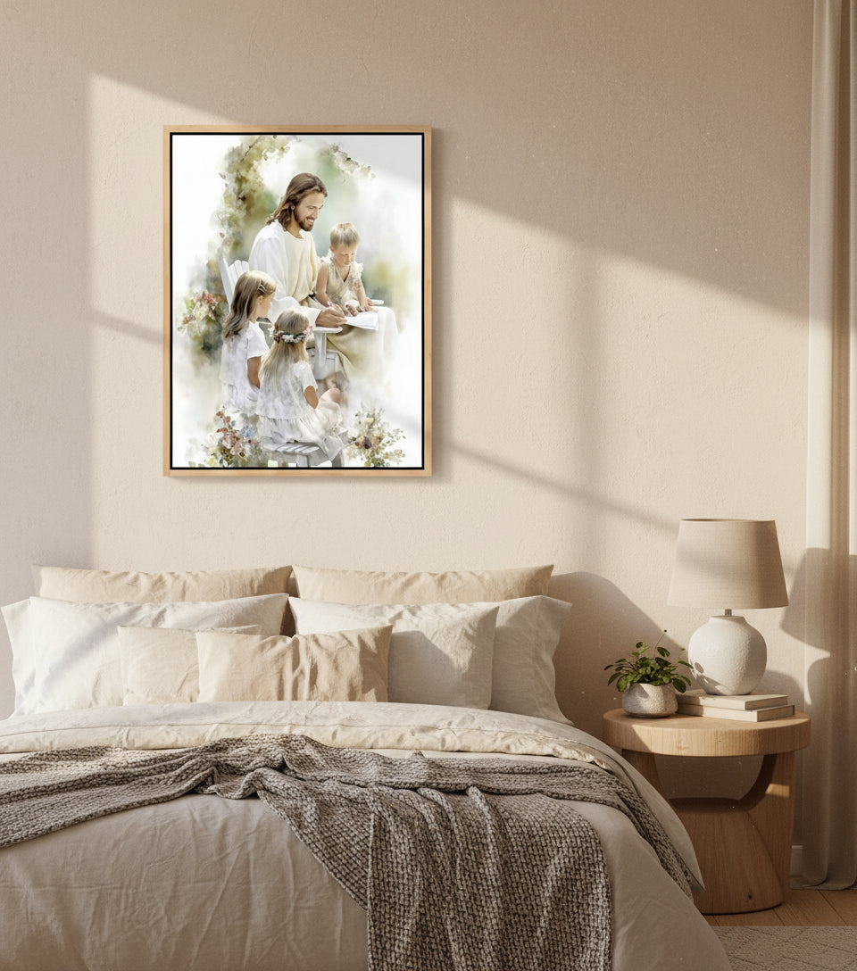 In the Garden of Grace ｜Watercolor Garden Scene