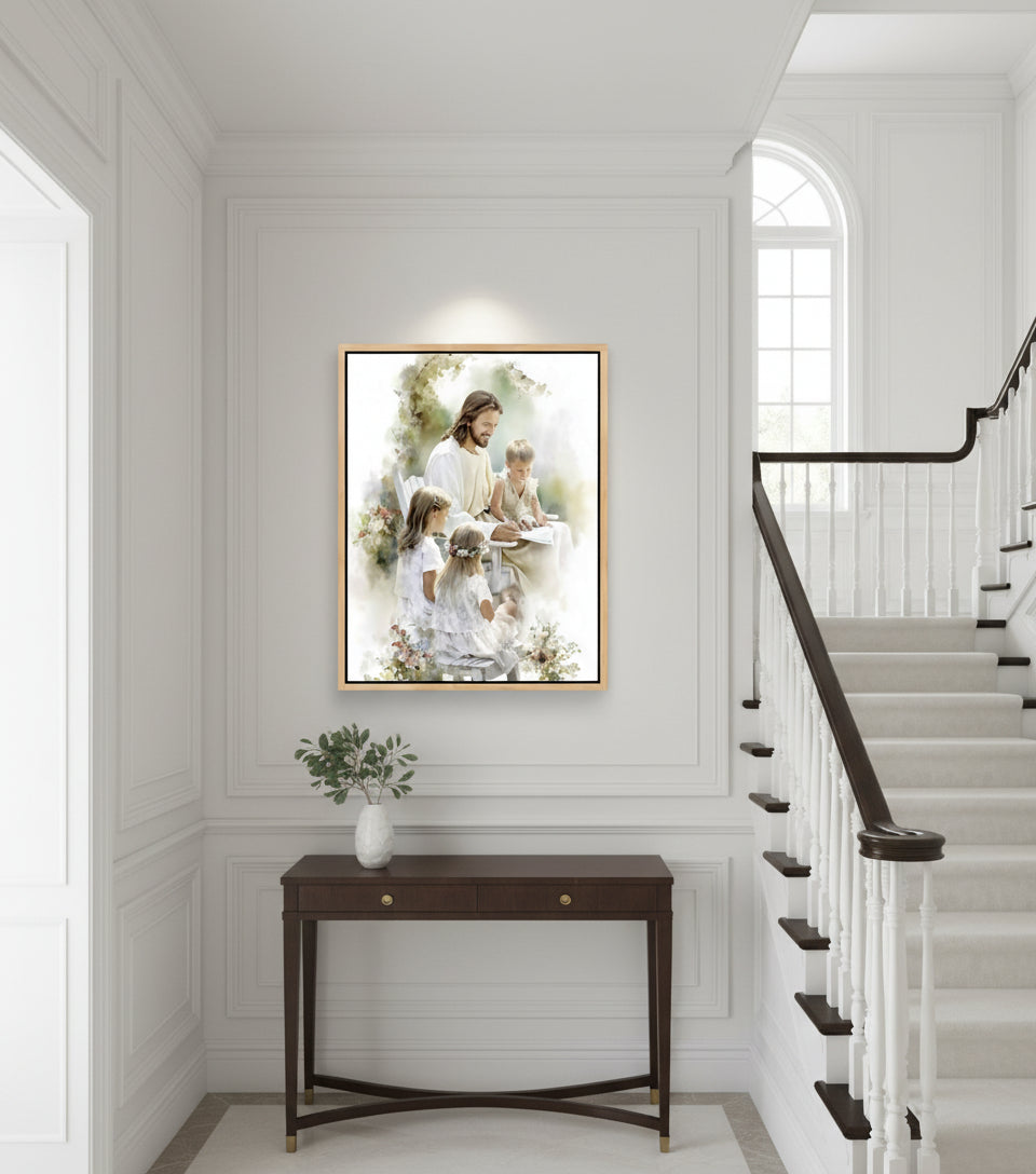 In the Garden of Grace ｜Watercolor Garden Scene