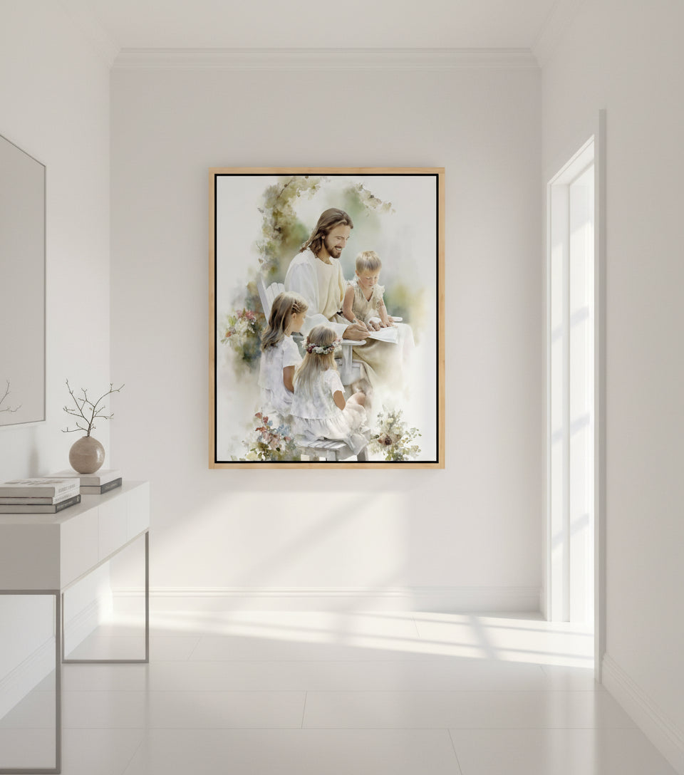 In the Garden of Grace ｜Watercolor Garden Scene