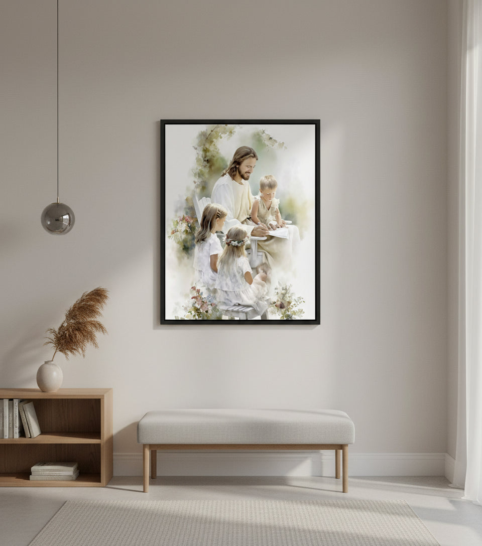 In the Garden of Grace ｜Watercolor Garden Scene